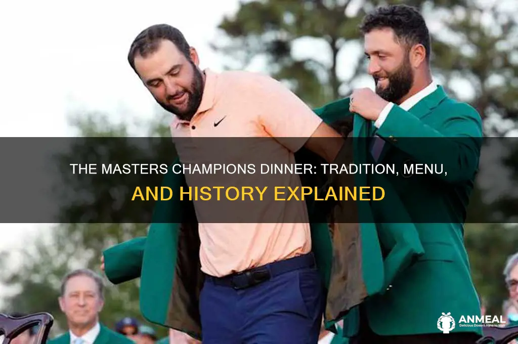 what is masters champions dinner