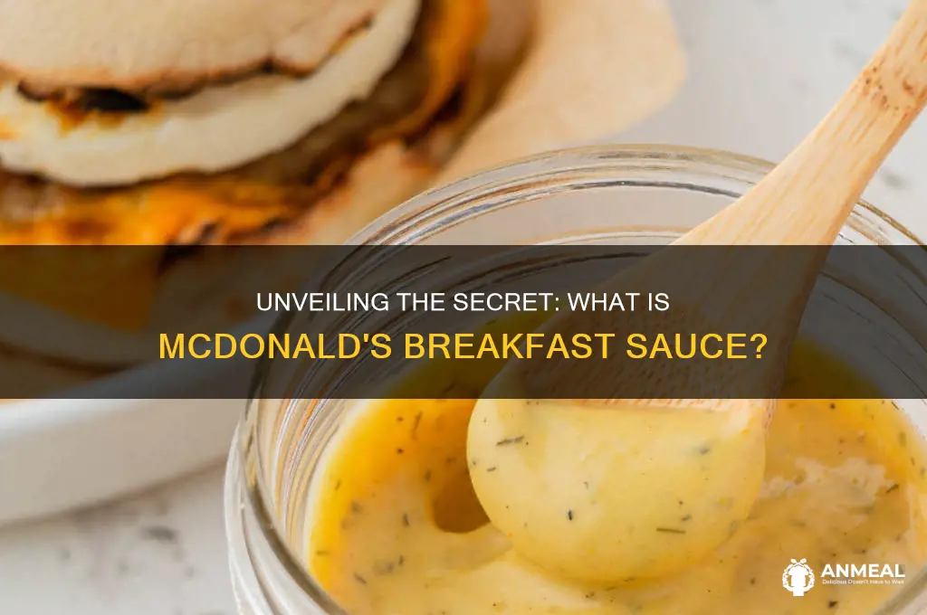 what is mcds breakfast sauce