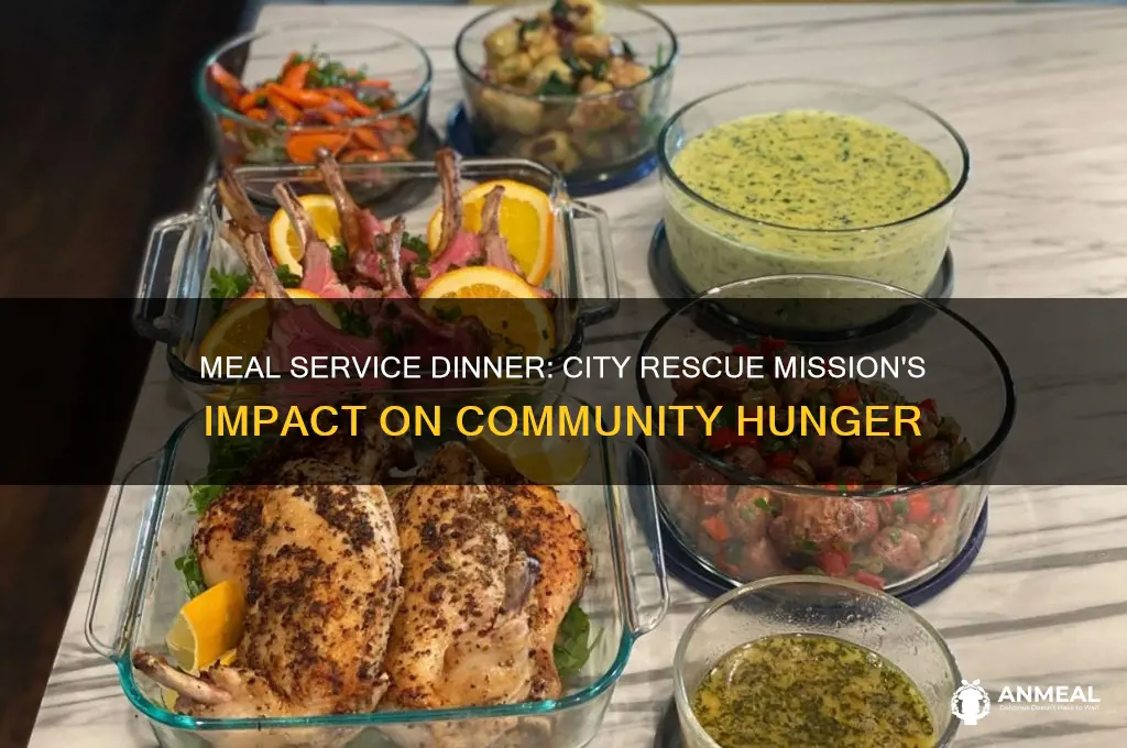 what is meal service dinner city resue mission