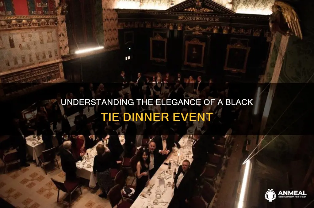 what is meant by black tie dinner
