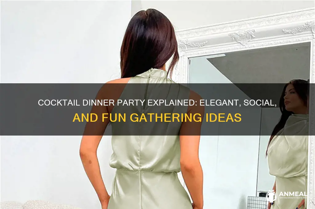 what is meant by cocktail dinner party