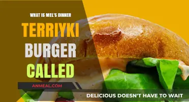 Mel's Dinner Teriyaki Burger: Unveiling the Name and Flavor