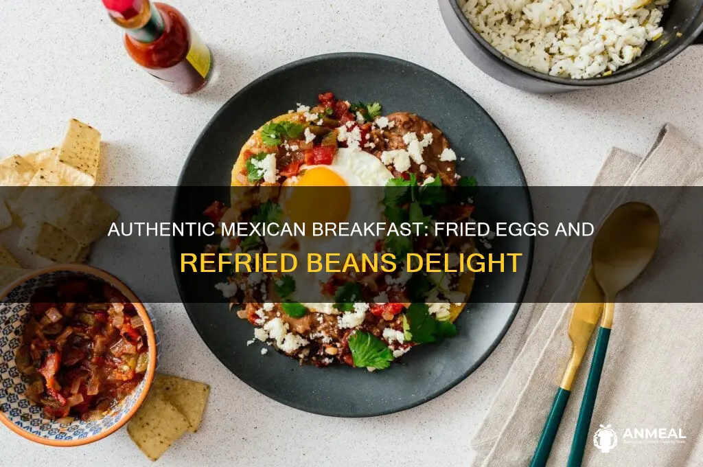 what is mexican breakfast with frued eggs and refried beans