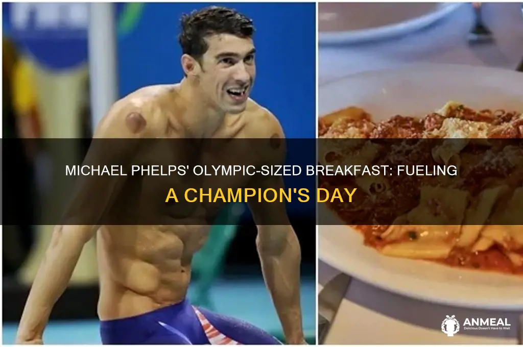 what is michael phelps breakfast