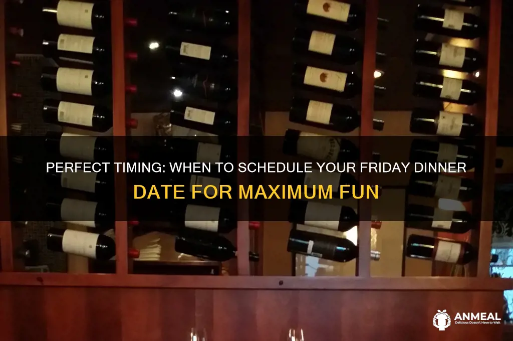 what is most popular time for friday dinner date