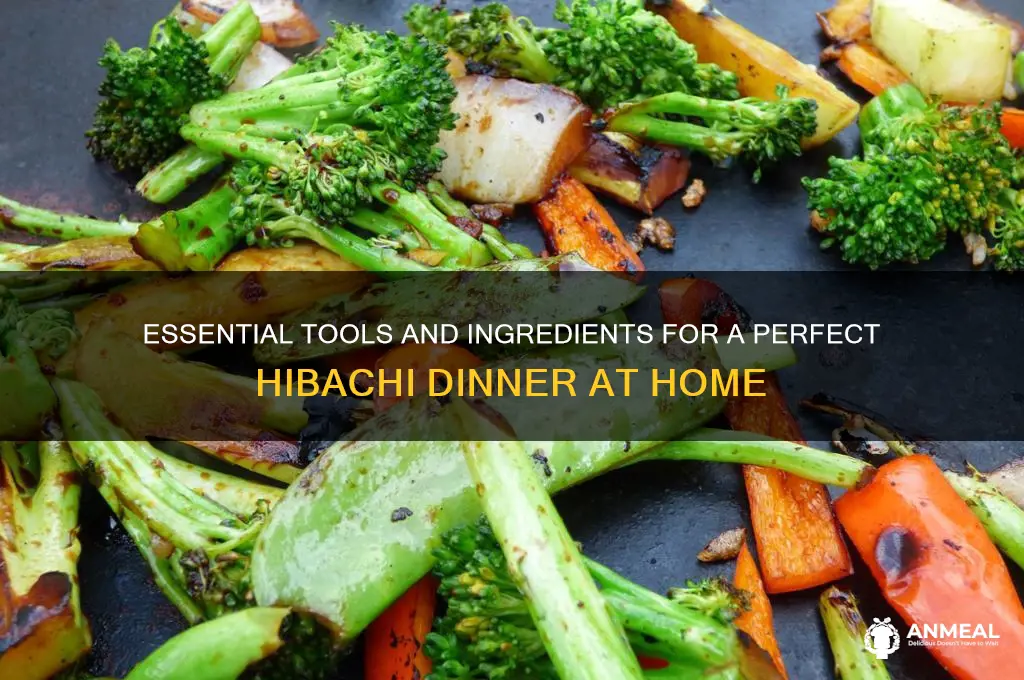 what is needed for hibachi dinner at home