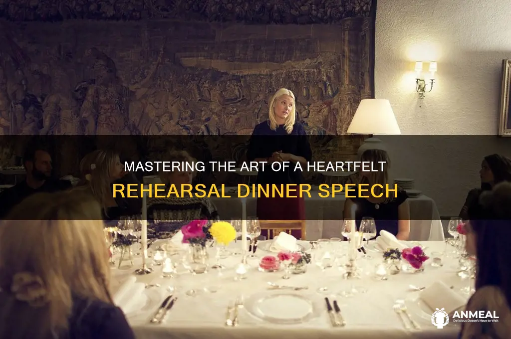 what is normal rehersal dinner speech