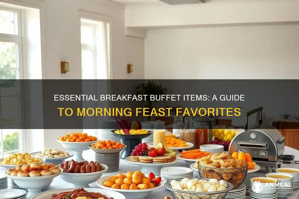 what is normally on a breakfast buffet