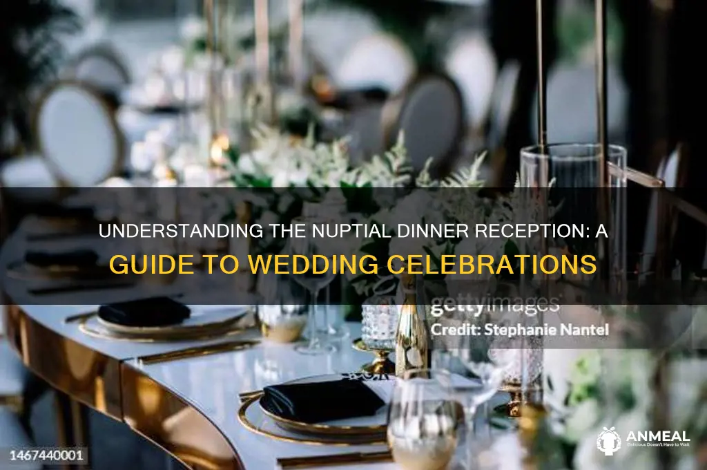 what is nuptial dinner reception