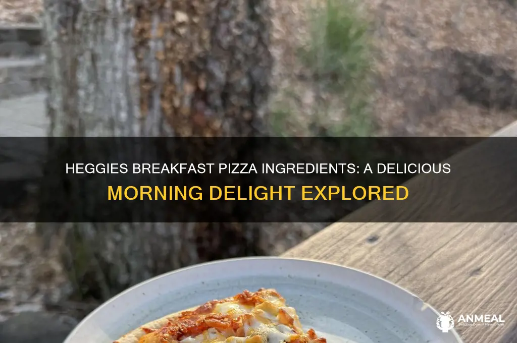 what is on a heggies breakfast pizza