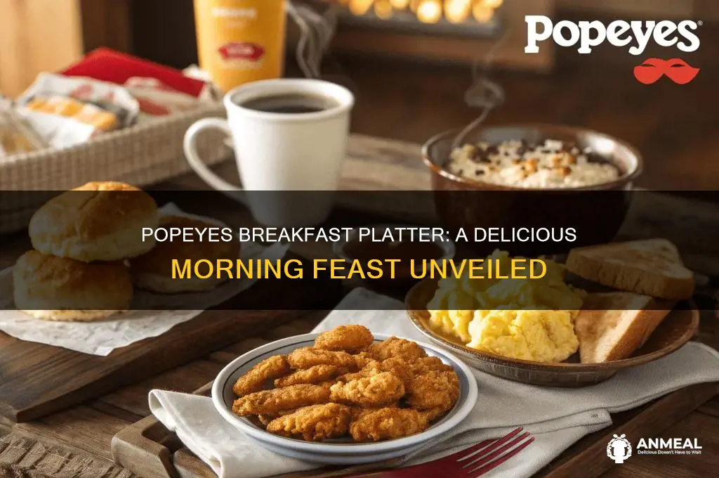 what is on the breakfast platter from popeyes