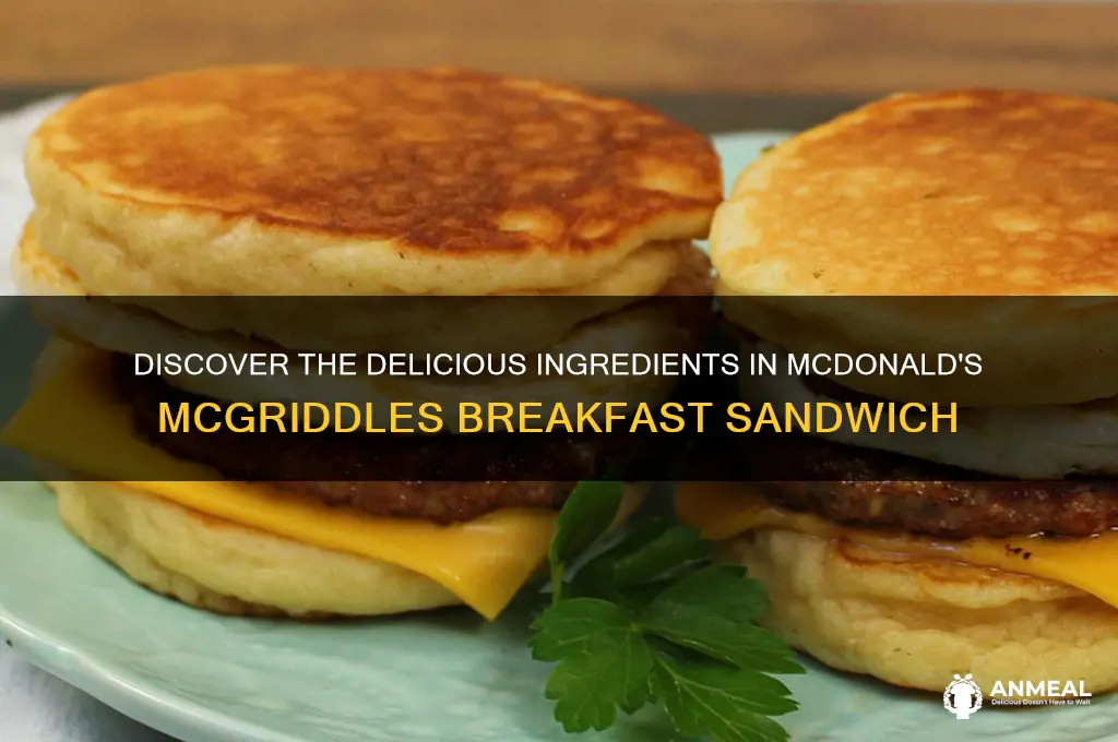 what is on the mcgriddle breakfast