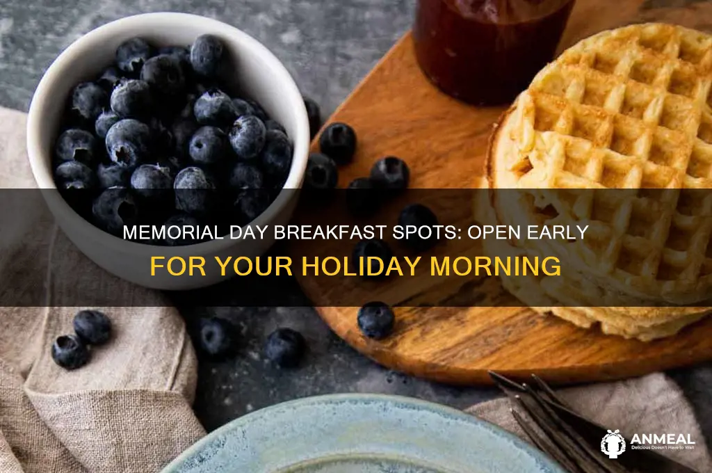 what is open for breakfast on memorial day