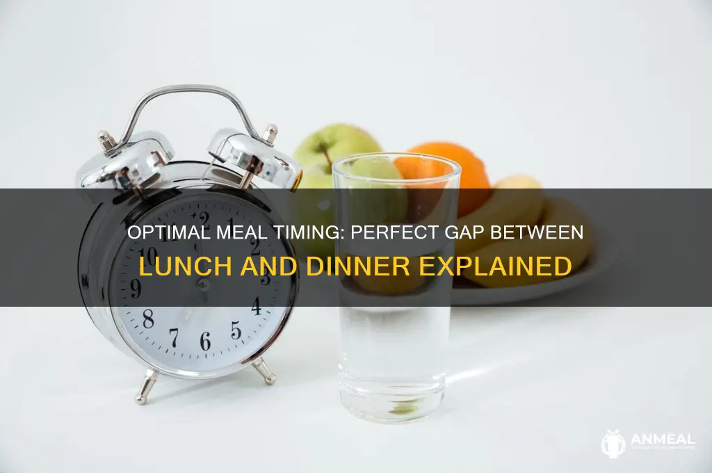what is optimum time between lunch and dinner