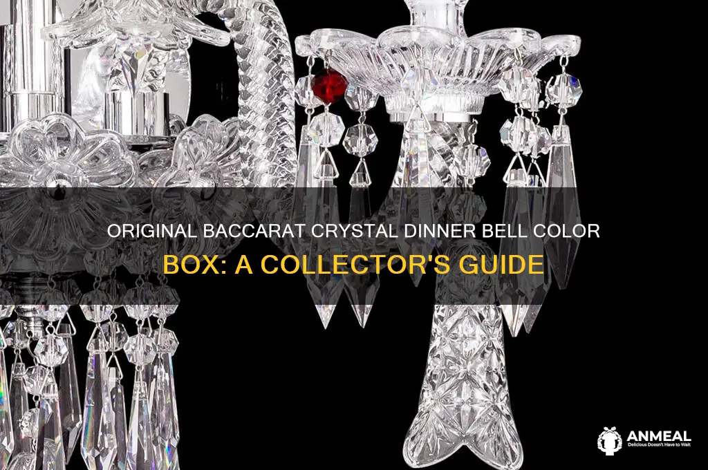 what is original color box for baccarat crystal dinner bell
