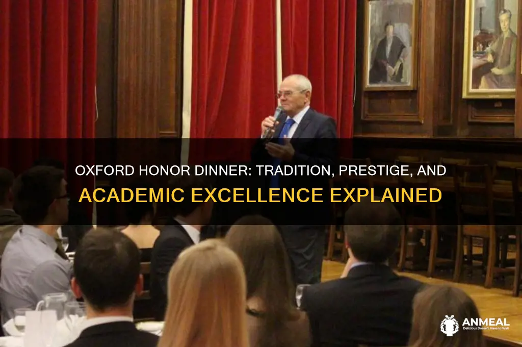 what is oxford honor dinner
