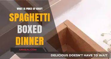 Discover the Current Price of Kraft Spaghetti Boxed Dinner