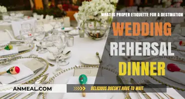 Destination Wedding Rehearsal Dinner Etiquette: A Comprehensive Guide for Guests