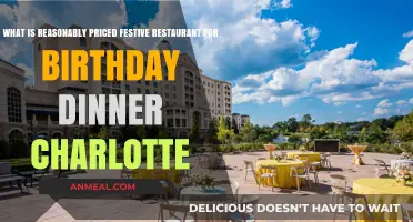 Affordable Festive Birthday Dinner Spots in Charlotte: Celebrate in Style