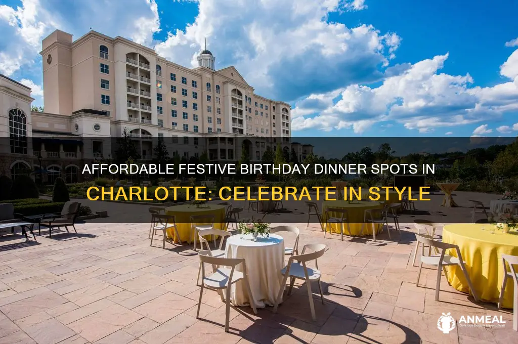 what is reasonably priced festive restaurant for birthday dinner charlotte
