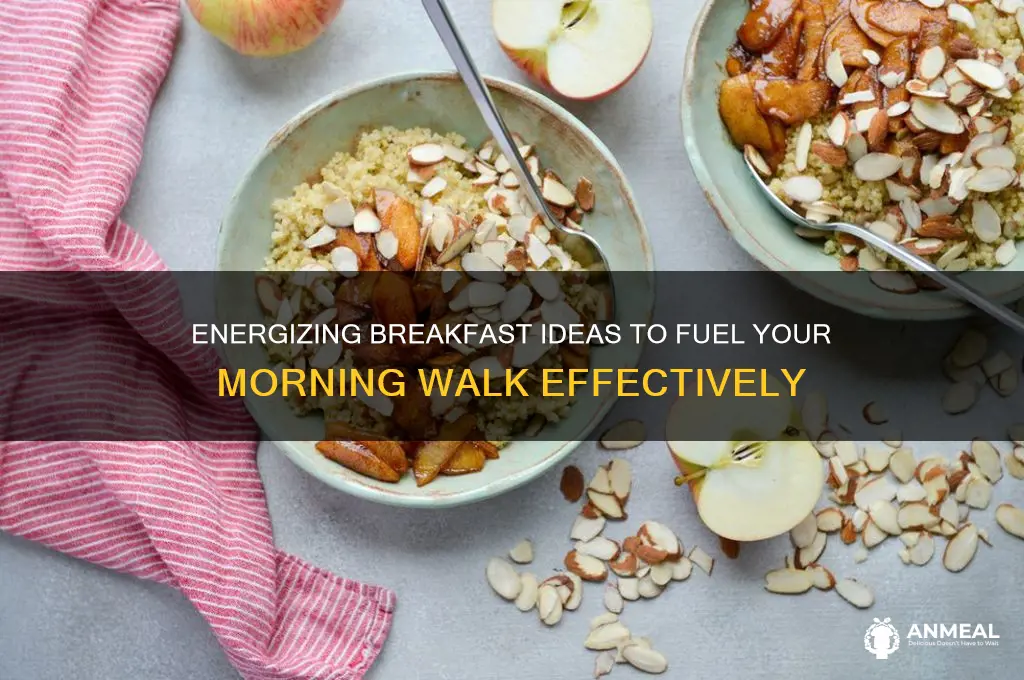 what is recommended breakfast before a walk