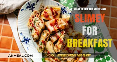 Slimey Morning Mystery: Unraveling the Red and White Breakfast Enigma