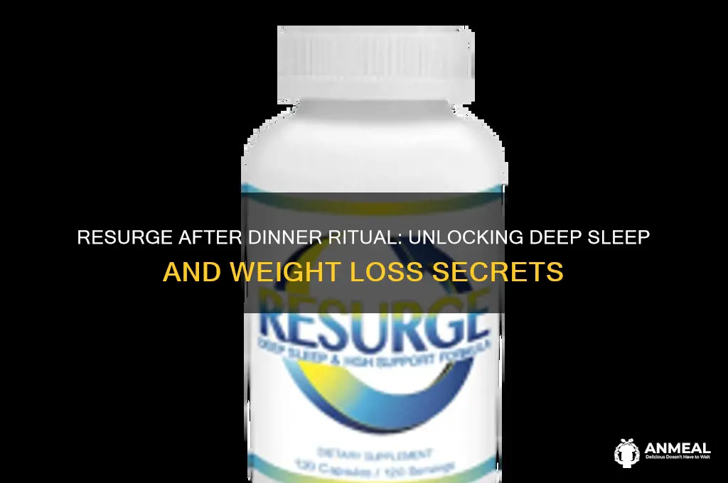 what is resurge after dinner ritual