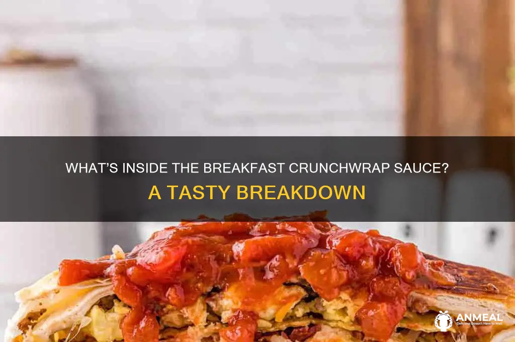 what is sauce in breakfast chrunchwrap