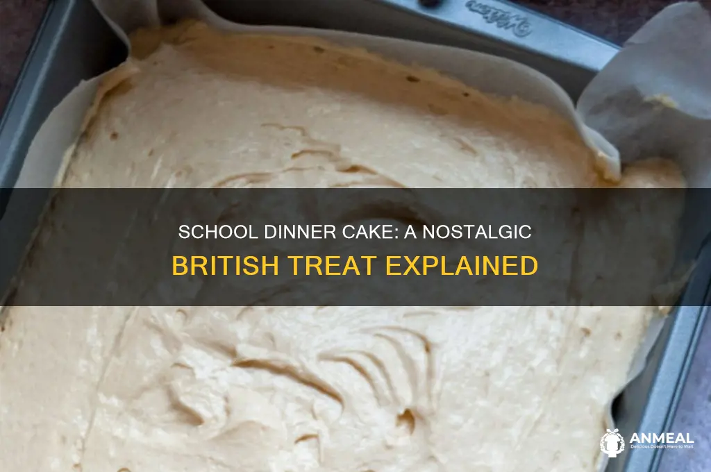what is school dinner cake