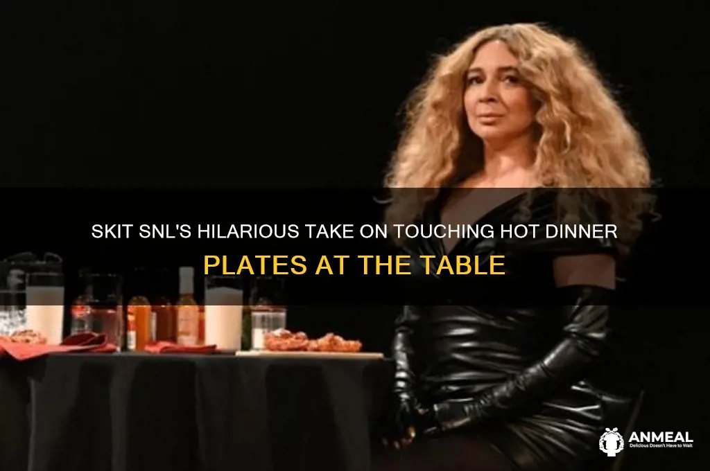 what is skit snl touch very hot dinner plates table