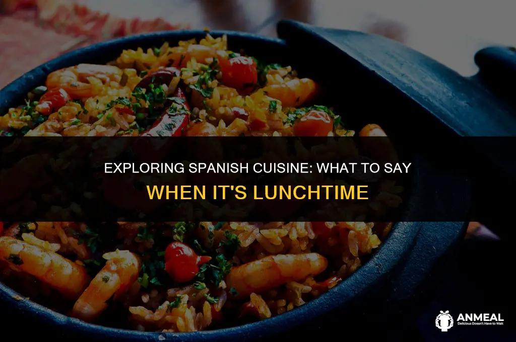 what is spanish for lunch