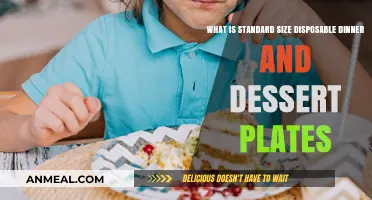 Standard Disposable Dinner and Dessert Plate Sizes: A Complete Guide