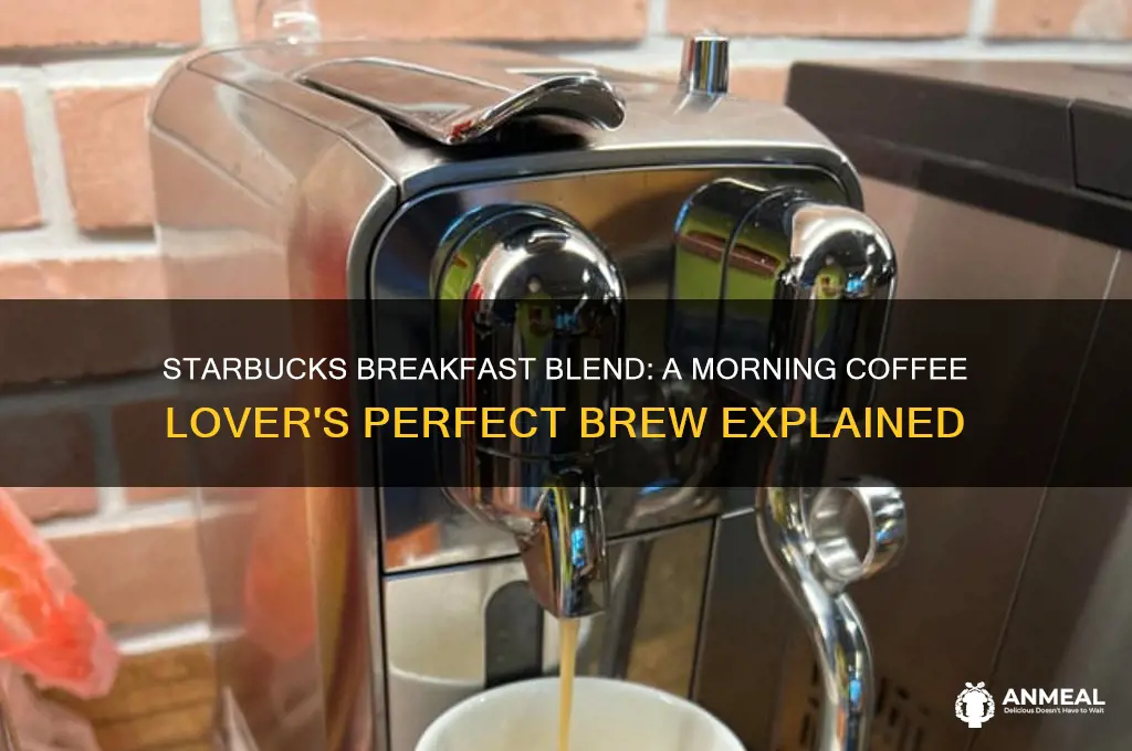 what is starbucks breakfast blend