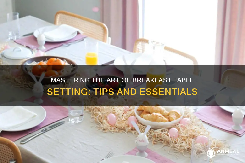 what is table setting for breakfast