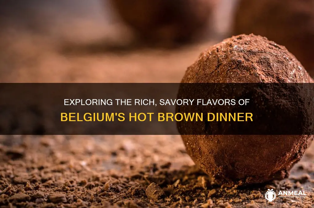 what is taste of belgium dinner hot brown