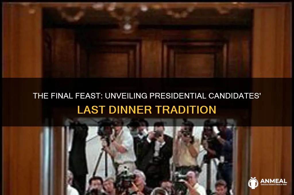 what is that final dinner for presidential candidates