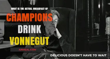Unveiling Vonnegut's Breakfast of Champions: The Real Drink Behind the Myth