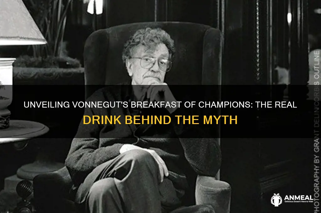 what is the actual breakfast of champions drink vonnegut