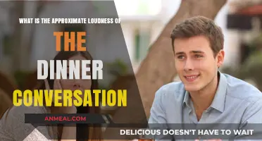 Decoding Dinner Conversations: Understanding the Average Loudness of Table Talk