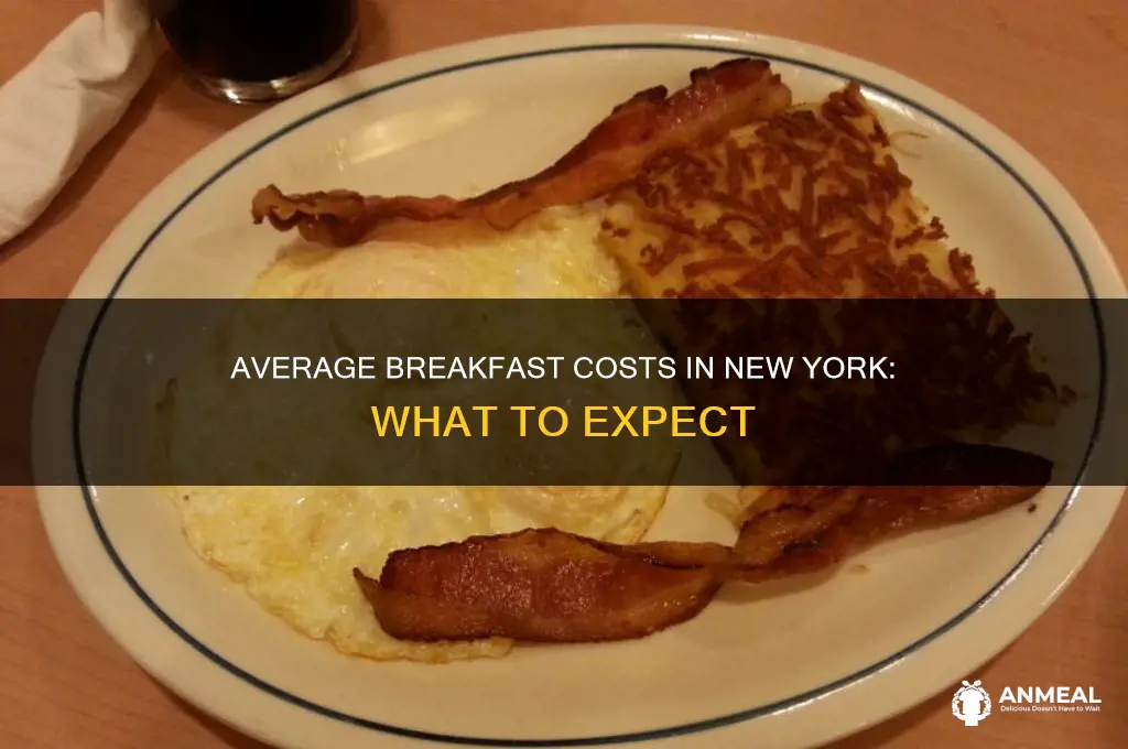 what is the average cost of breakfast in new york