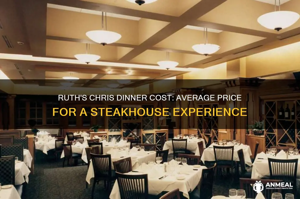 what is the average cost of dinner at ruth