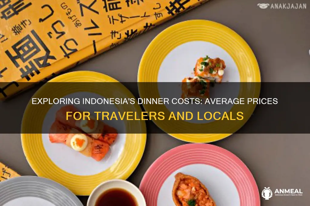 what is the average cost of dinner in indonesia