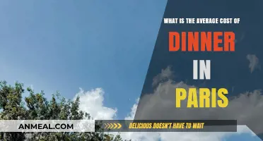Dining in Paris: Average Cost of a Memorable Evening Meal