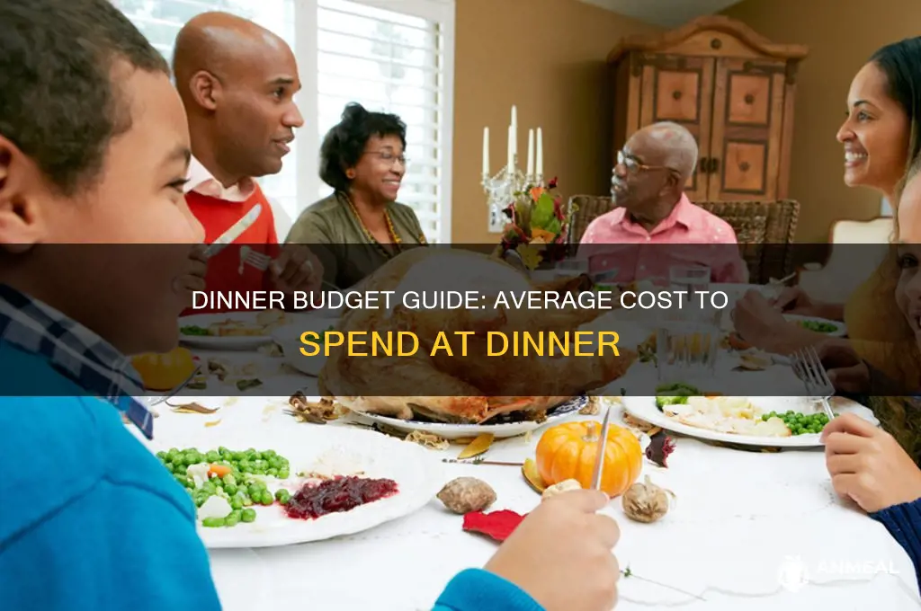 what is the average cost to spend at dinner