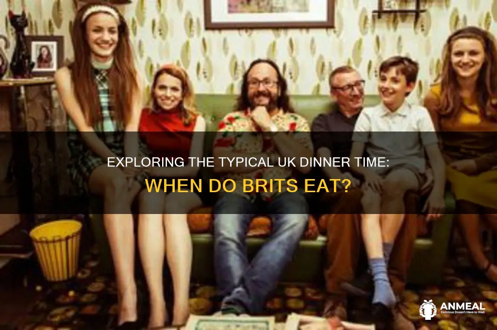 what is the average dinner time in the uk