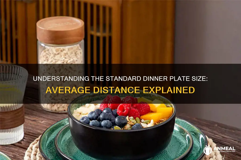 what is the average distance for a dinner plate
