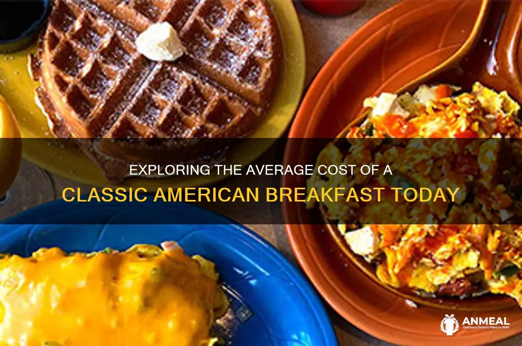 what is the average price of an american breakfast