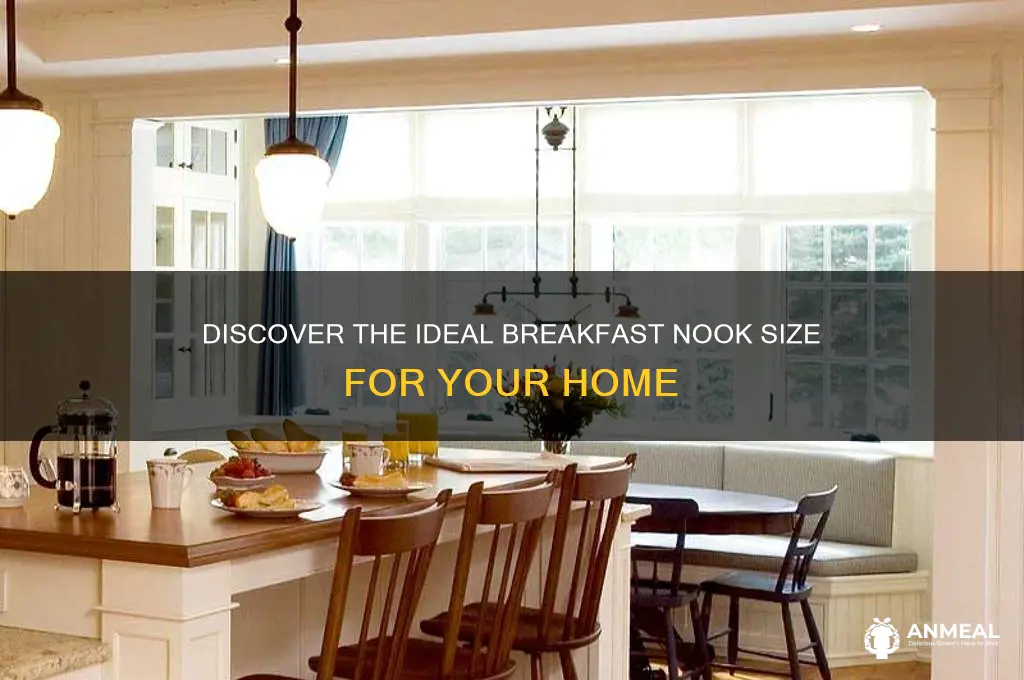 what is the average size of a breakfast nook