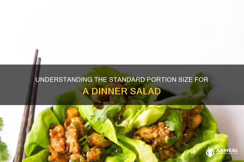 what is the average size of a dinner salad