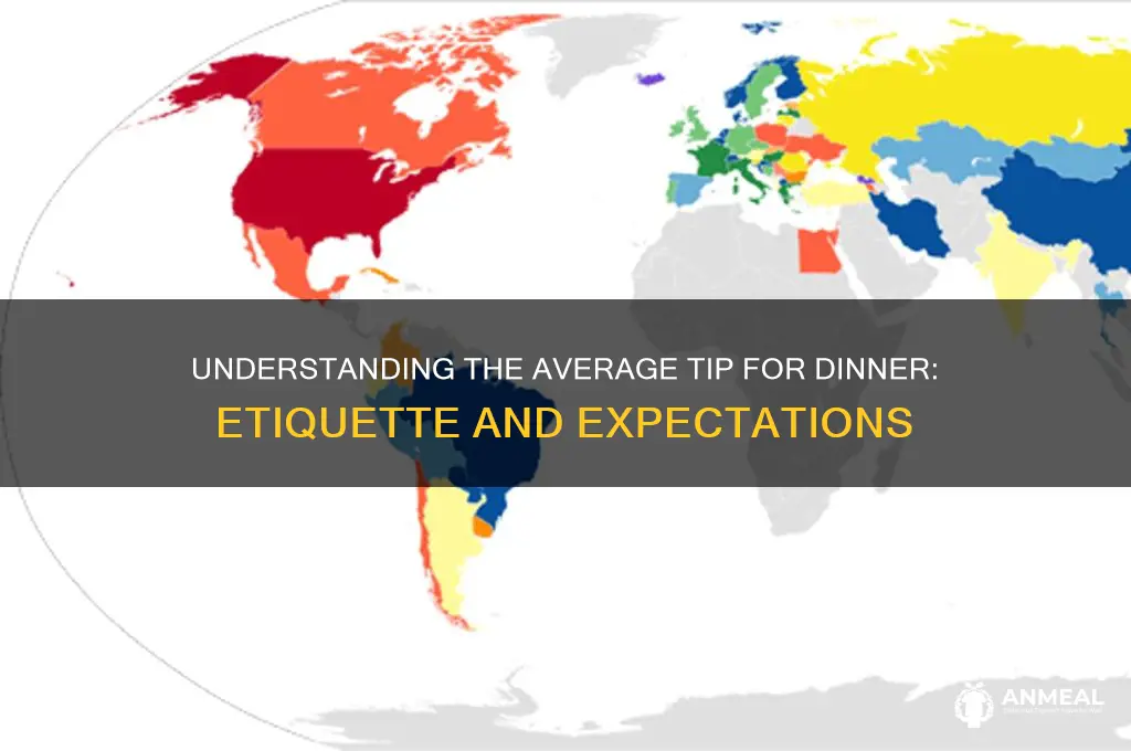 what is the average tip for dinner